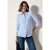 Cecil Dames Chambray blouse in Blauw