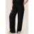 Miss Etam Plus wide leg high waist broek met textuur zwart