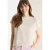 Shirt met boothals in gebreide look