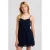 America Today broderie midi zomerjurk – donkerblauw