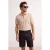 TRENDYOL MAN Heren Beige Effen Kort Regular fit Poloshirts