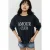 Bedrukt Crew Neck Relaxed Fit Verhoogd Sweatshirt