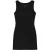 Geribbelde Henley tanktop in klassiek zwart