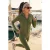 TRENDYOLMİLLA Dames Kaki Effen Getailleerd Sport Blazers