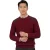 Barbour trui rood gemeleerd gebreid wol lange mouw