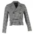 MCQ by Alexander McQueen geruite blazer van zwart-wit katoen