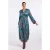 Didi gebloemde maxi jurk – blauw