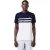 Lacoste Heren Colour Block Pique T-shirt (Wit/Zwaar Blauw)