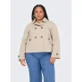 ONLY CARMAKOMA Kort jack CARAPRIL LIFE SHORT TRENCHCOAT OTW NOOS