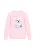 MYMO Sweatshirt ‘Pop’  lichtblauw / rosa / zwart / wit