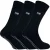 3 paar met fleece gevoerde pantoffelsokken voor heren | THMO | Ademende Crew Indoor Sokken met Grippers – Zwart