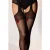 Amour Rouge jarretelpanty in zwart en rood