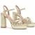 Montevita Heel Sandal Servedte Gold