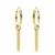 KARMA Jewelry gold plated oorbellen Tube