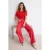 TRENDYOLMİLLA Dames Rood Effen Wijde pijp Hoge taille Jeans