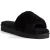 Aus Wooli Australia Womens Schapenvacht Fluff Slippers Zwart