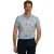 Poloshirt New Zealand lichtblauw bloemen oranje wit tropisch