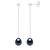 Oorbellen Echte Gecultiveerde Zoetwater Parel Pear 7-8 mm