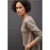 Street One Dames Zacht gemêleerd shirt in Bruin