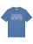 Watapparel Shirt ‘Retro Landscape’  lichtblauw / groen / lila / oranje