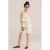 WE Fashion korte jurk met stippen beige