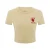 PCFG Shirt  pasteelgeel / rood