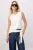 TRENDYOLMİLLA Dames Ecru Effen Mouwloos Regular fit Blouses