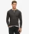 Jersey Grandad Top met Lange Mouwen Zwart