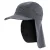Craghoppers Heren NosiLife III Logo Desert Hat (Zwarte peper)
