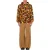 Moschino Anorak In Nylon Wood Print Brown