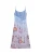 Desigual Jurk  blauw denim / bruin / ombergrijs / sering