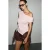 Asymmetrische blouse met één schouder