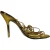 De Attico Crystal Ball Versierde Sandalen met Straps in Gouden Leer