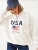 Bianco Lucci Sweatshirt  blauw / donkerrood / wit