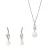 Orphelia ‘Clara’ Dames 925 Sterling Zilveren Set: Ketting-Pendant + Oorbellen – Zilver SET-7515