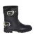 Love Moschino Daily Biker leren bikerboots zwart