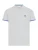 !Solid Shirt ‘Benjamin’  blauw / lichtgrijs