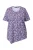 Ulla Popken Shirt  sering / lichtlila / donkerlila / wit