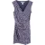 Diane Von Furstenberg Francia jurk met sterrenprint en ruches in marineblauwe zijde
