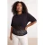 Trendyol Curve Dames Zwart Effen Kort Regular fit Grote maten Blouses