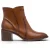 Tamaris dames bruine beige leren enkellaarzen met hakken – 25313-47