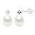 Oorbellen Prestige – Diamanten 0,02 Ct – Kwaliteit HSI – Wit Goud – Echte Cultiveerde Zoetwaterparels Parel 8-9 mm