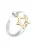 ELLI Ring ‘Sterne’  goud / zilver