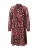 COMMA Jurk  bourgogne / zwart / offwhite