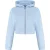 Malelions Women Cropped Emblem Zip Hoodie | Vista Blue