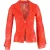 Cult Gaia Carlotta Blazer met bloemenkant in oranje viscose
