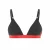 Nicce Verstelbare Bandjes Zwart/Rood Dames Hart Driehoek Bralette 211 2 15 07 0043