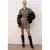 TRENDYOLMİLLA Dames Bruin Geruit Kort / Mini Lang Casual Blousejurk Jurken