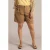 Yest Curve regular high waist casual short met linnen taupe
