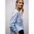 Street One Dames Blouse met ruches in Blauw